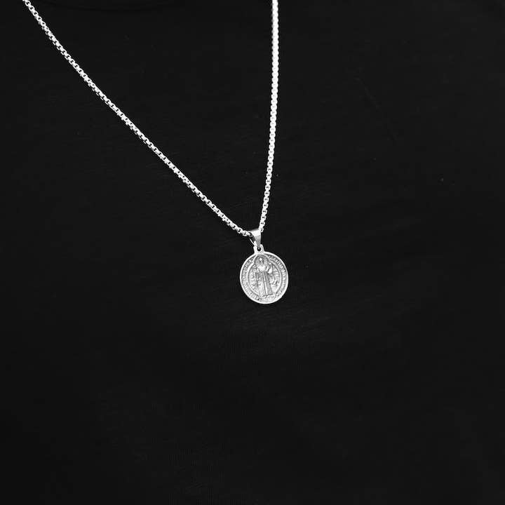 Sterling Silver St Christopher hänge halsband för wholesale av Apollis