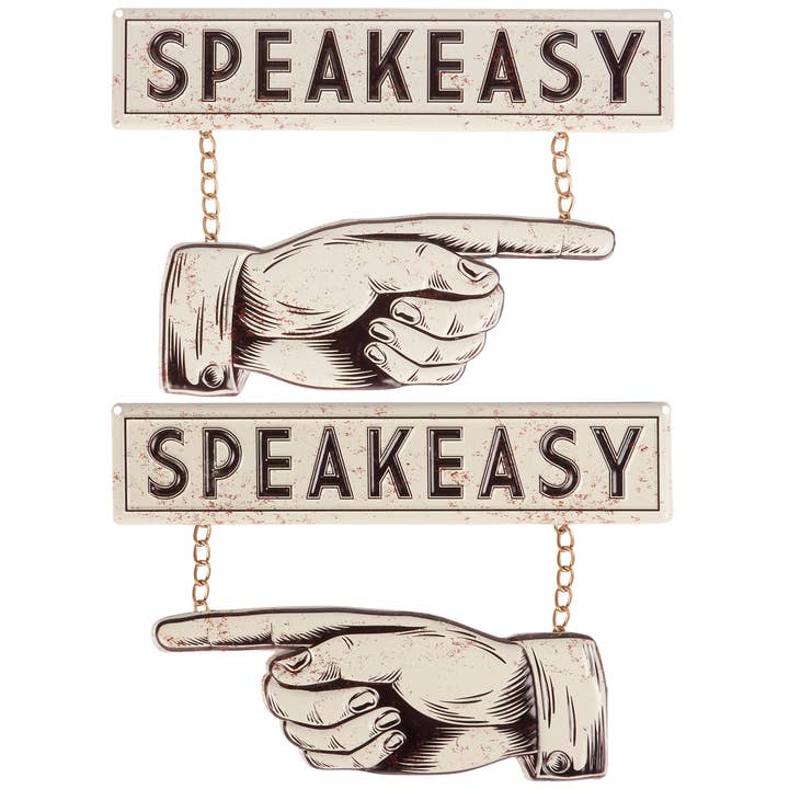 Speakeasy Wall Decor Set for wholesale by Primitives by Kathy