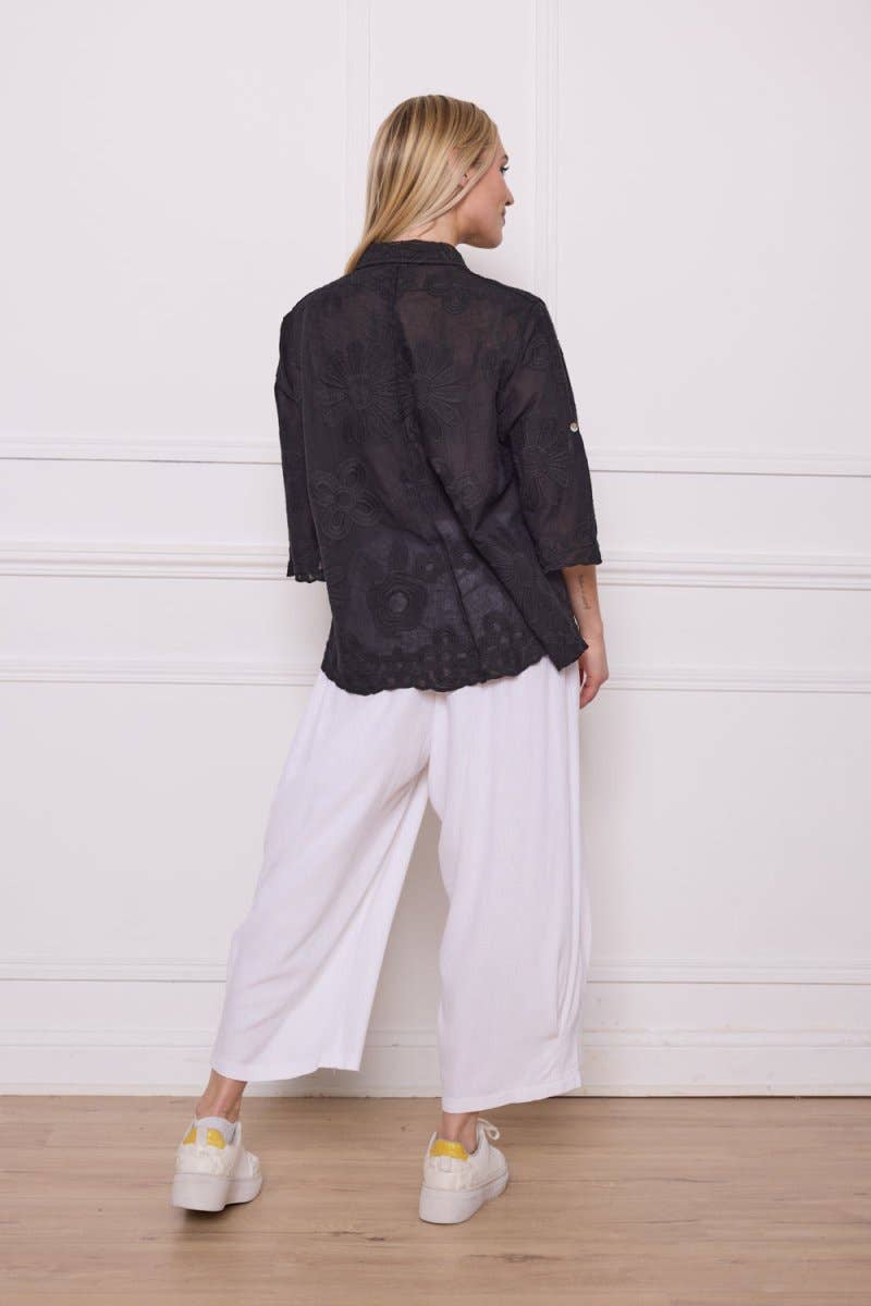 BELLA BLUE - Wholesale Button Down Shirt - Women's - X-H022