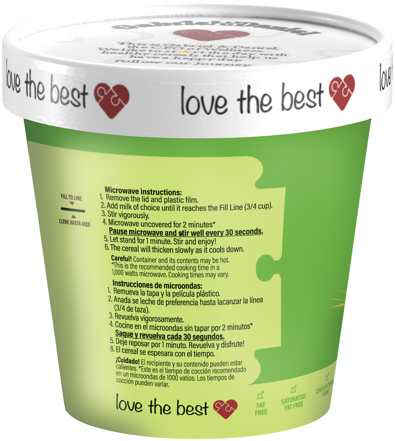 Gabriel & Daniel Wellness Oatmeals - Wholesale Breakfast Cereal - Organic SS Instant Creamy Rice Hot Cereal -24 pack2