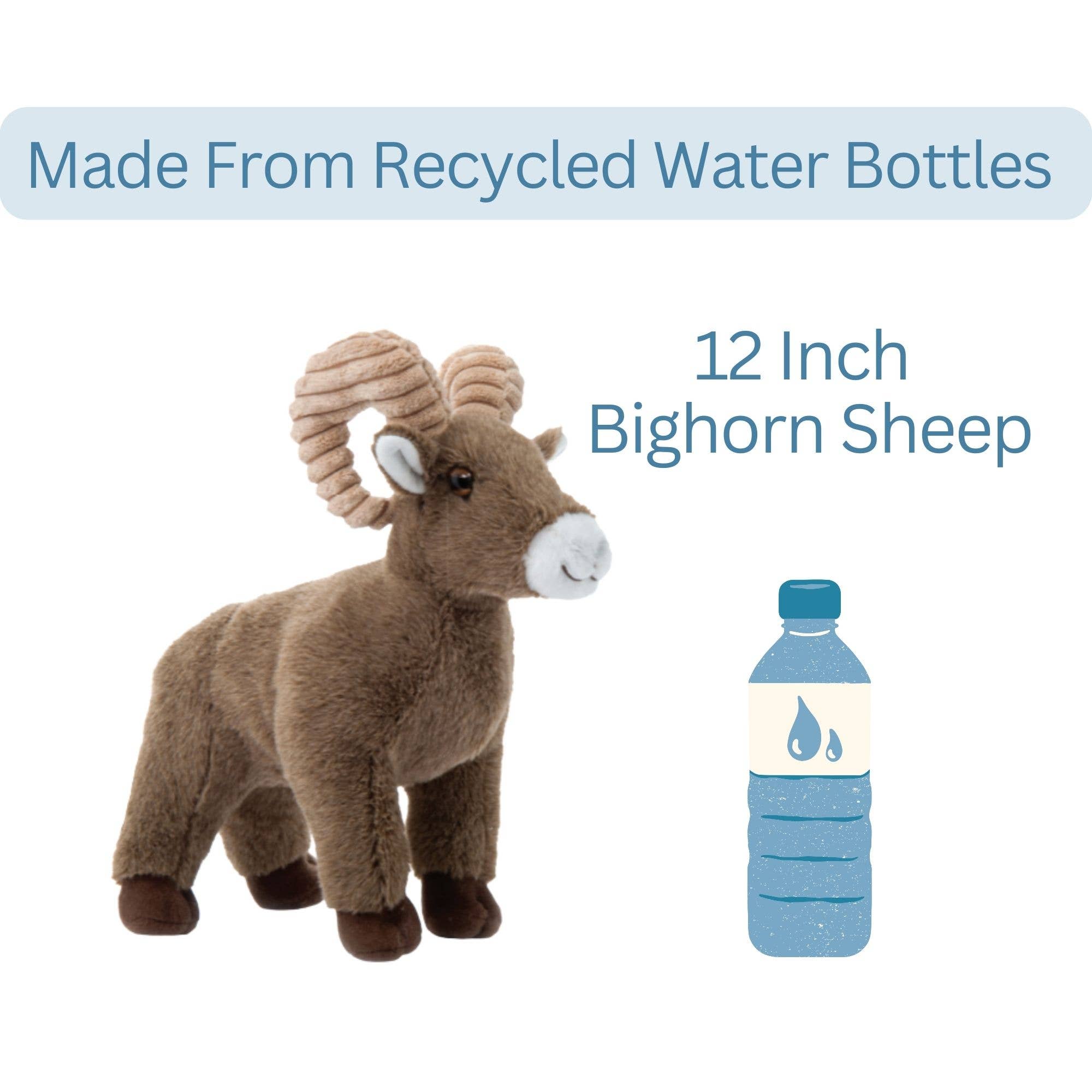 The Petting Zoo - Vendita all'ingrosso Peluche - Bambini e neonati - Peluche Pecora Bighorn Wild Onez da 12" (29 cm)2