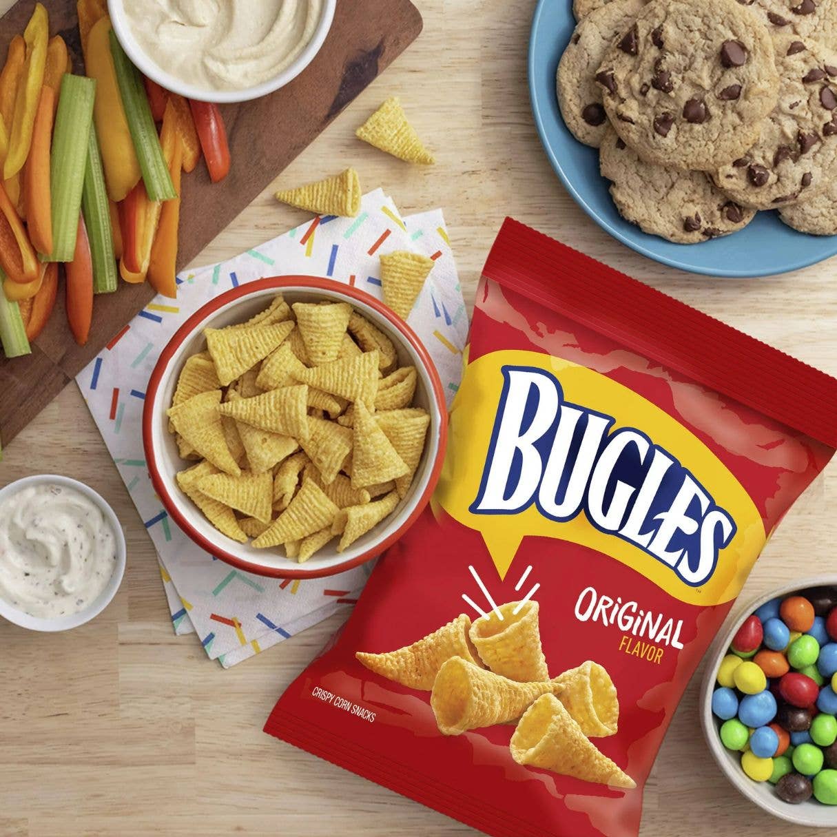 I Got Your Candy - Wholesale Puffed Snack - Bugles Original Corn Snacks Big Bag 3oz 6ct1