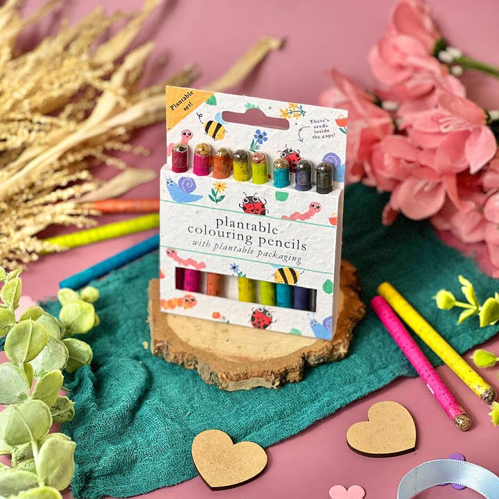 Little Green Gifts – wholesale Coloured pencil – Colouring Pencils - Choice Of Designs (TU-6)1