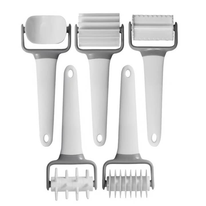 Fox Run Pastry and Pasta Wheels, Set of 5 Dough Cutter Tools for wholesale by Fox Run Brands