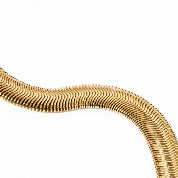 HoopLa - Vendita all'ingrosso Bracciali a catena e a maglie - Bracciale a catena in acciaio a spina di pesce - Impermeabile1