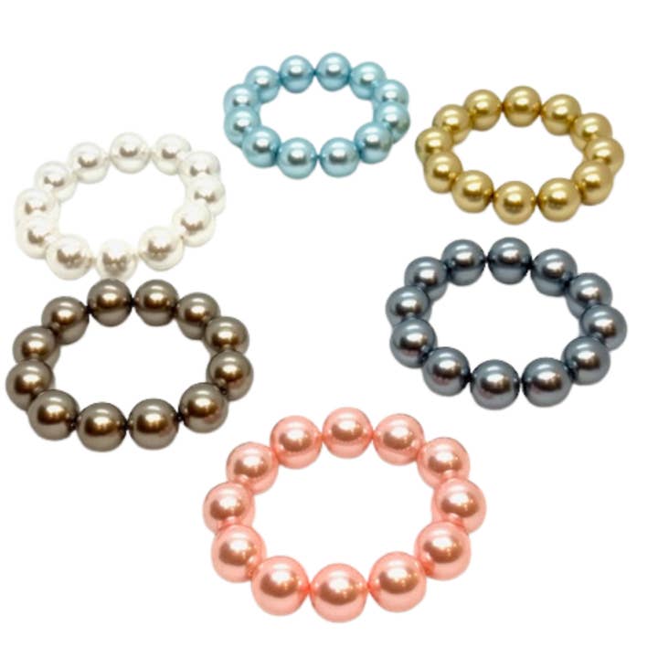 Deborah Grivas Designs - Wholesale Beaded Bracelet - Burgundy Bubble Pearl Bracelet3