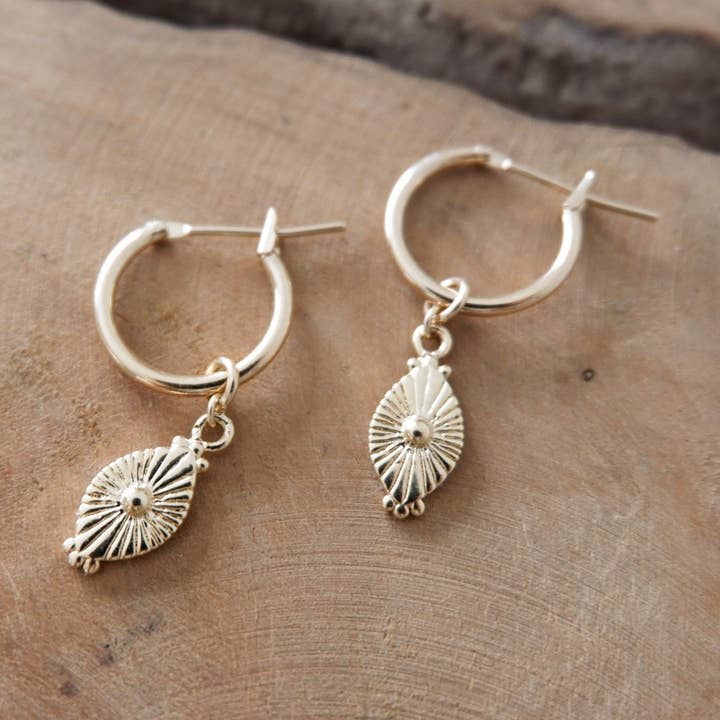 Brincos 'THAIS' com pingente étnico por atacado de THA-MAKA