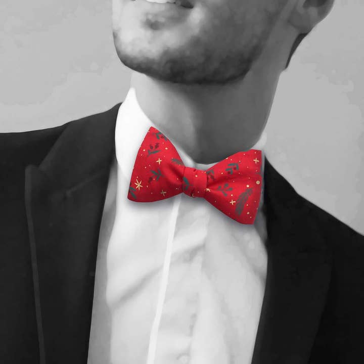 Le Coq en Pap' – Großhandel Fliege – Herren – Lang lebe die windrote Weihnachtsfliege1