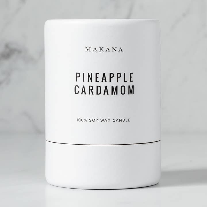 Vela Pequeña de Piña y Cardamomo - 4 oz (NUEVO TAMAÑO) para venta al por mayor de Makana