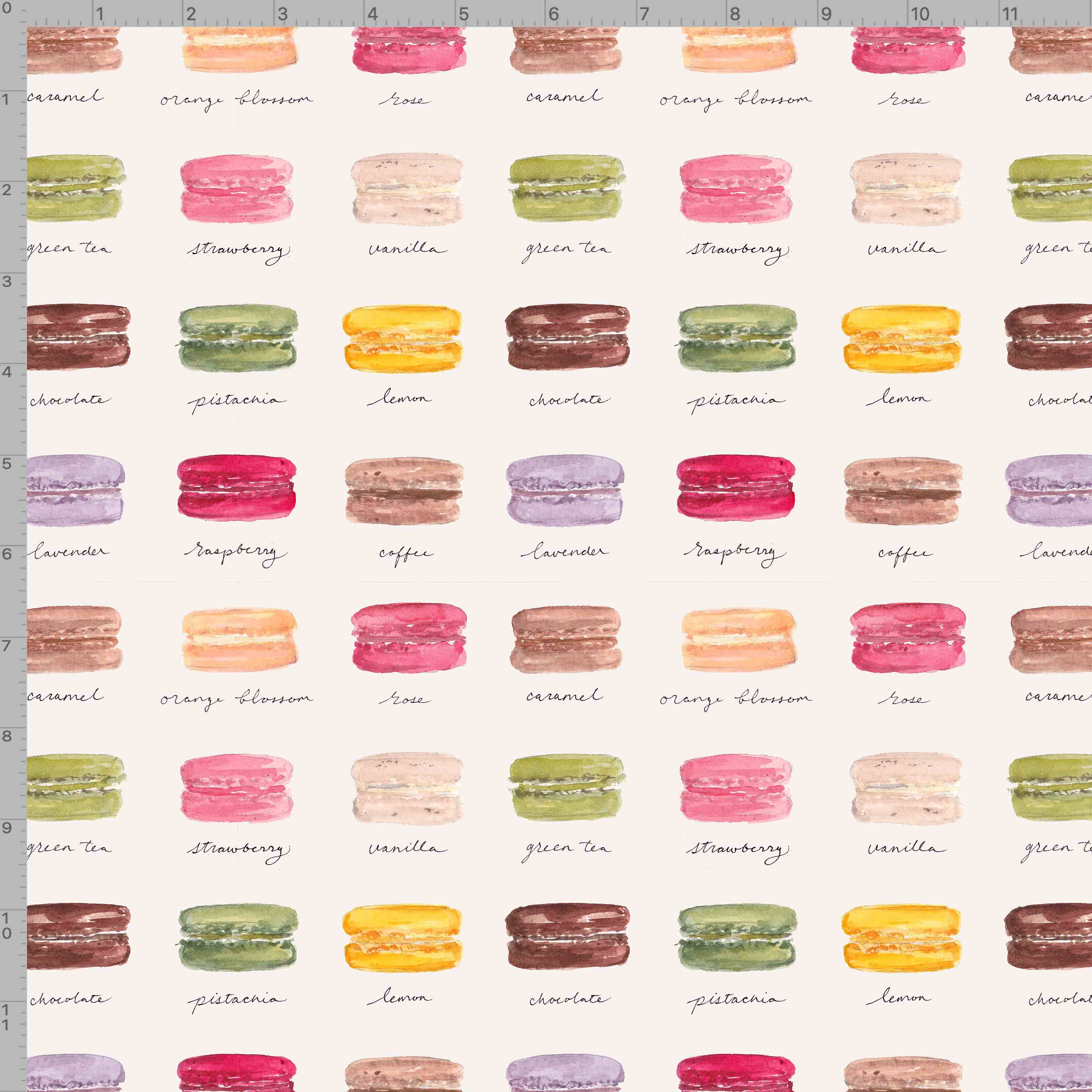 The Illustrated Life - Wholesale Flat Wrap - Macarons Wrapping Paper Sheets1