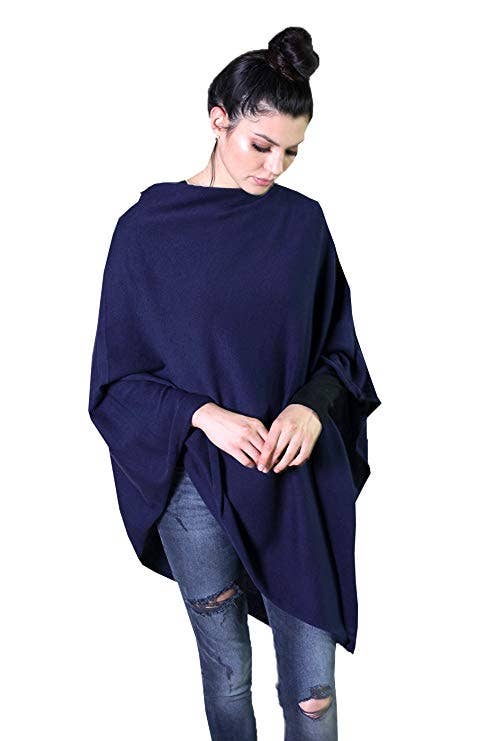 Viverano Organics - Wholesale Poncho - Women's - Women's Eco-Chic Poncho Sweater Knit Pullover (Organic)40