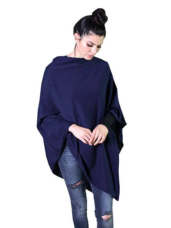 Viverano Organics - Wholesale Poncho - Women's - Women's Eco-Chic Poncho Sweater Knit Pullover (Organic)40