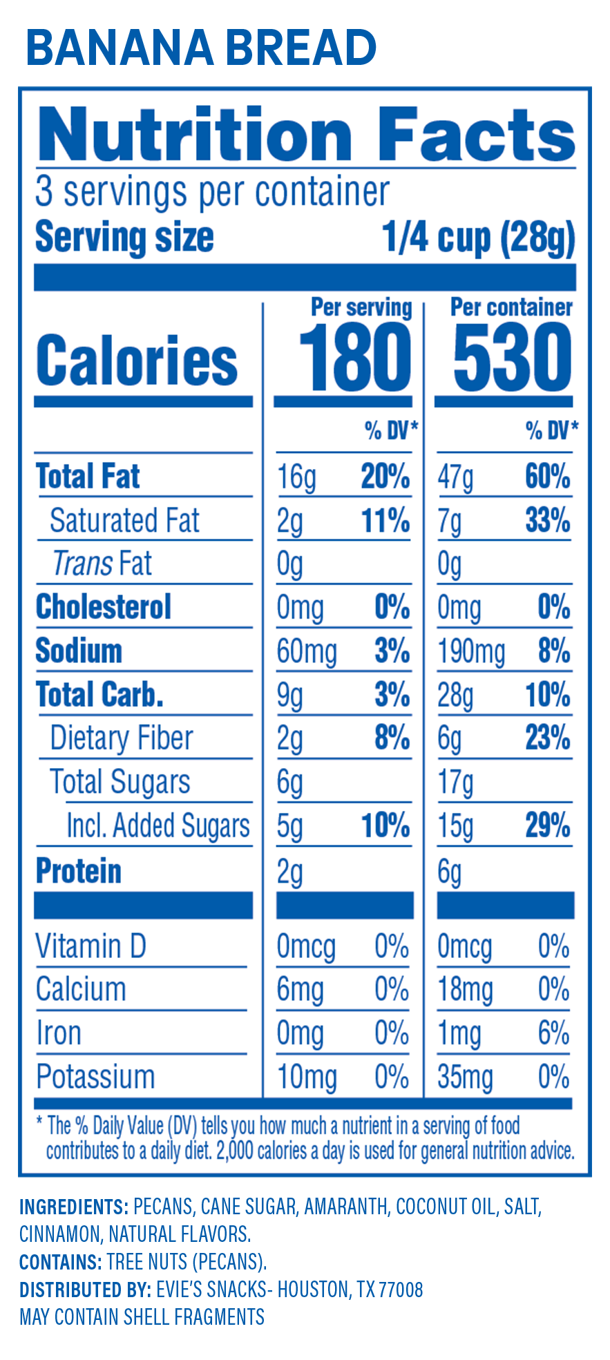 Evie's Snacks - Wholesale Nuts - Banana Bread Candied Pecans – Gourmet Valentine's Day Snack5