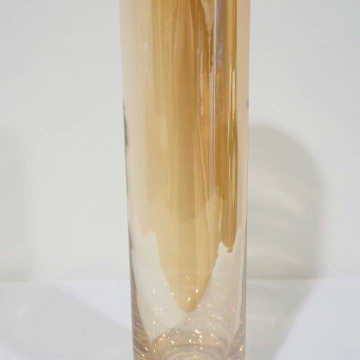 Sweet Home Deco – wholesale Vas – 8/10/12 tums hög glascylindervas mittstycken i bärnsten