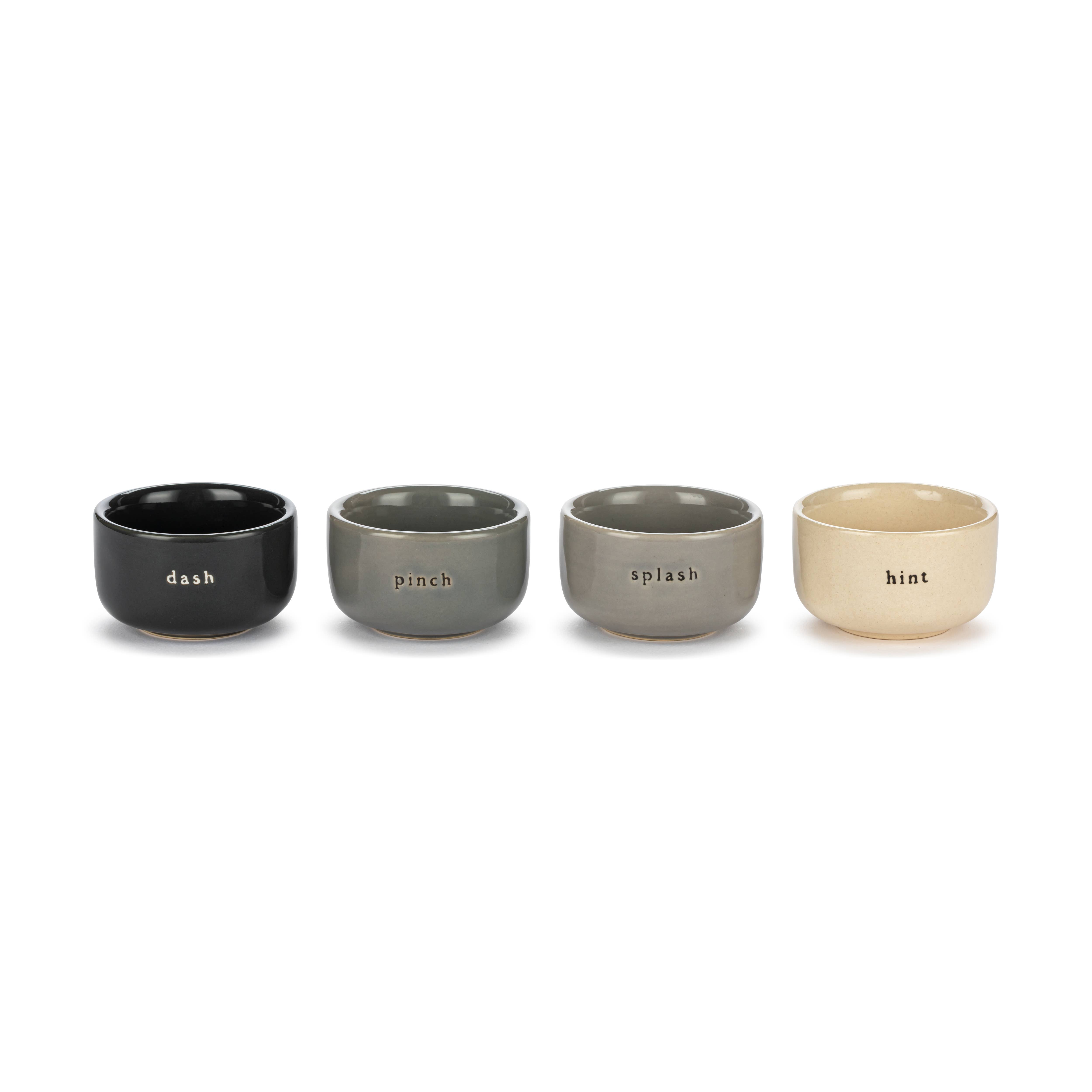 DEMDACO - Wholesale Serve Bowl - Neutral Tones Mini Pinch Bowls 4 Assorted - 2in0