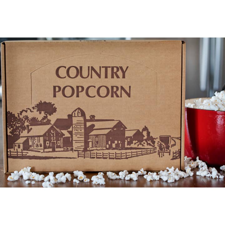 Amish Country Popcorn - Wholesale Gift Box - Burlap Gift Box