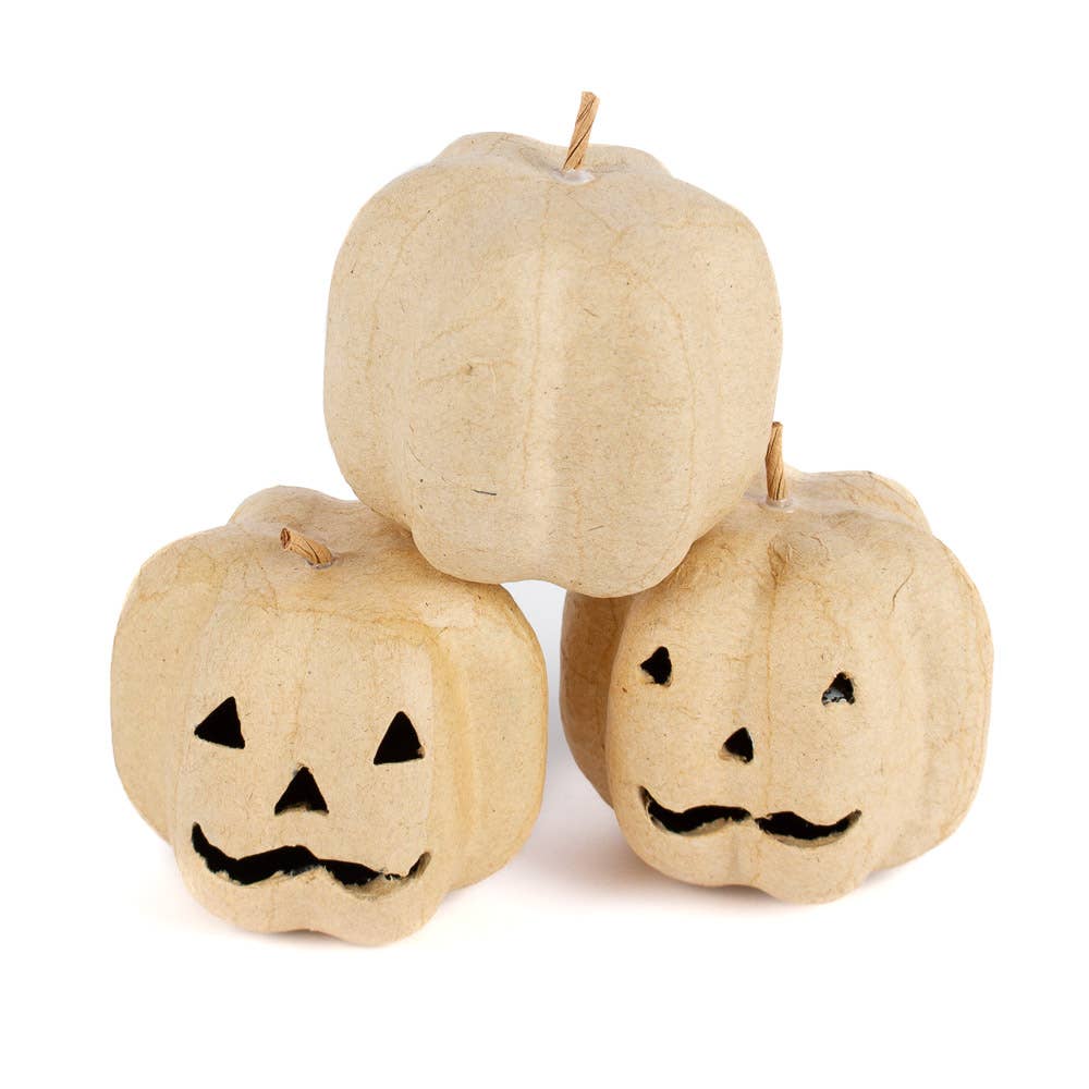 Factory Direct Craft – Objeto de mesa decorativo por atacado – Abóboras de Halloween de Papel Machê - Saco de 34