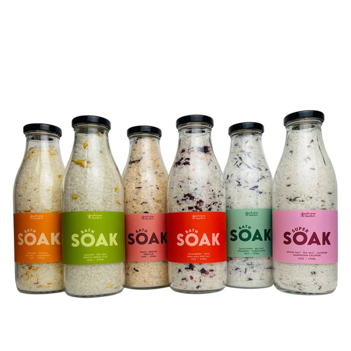 Charleston & Harlow Candle Co. - Wholesale Bath Soak/Milk - Bath Soak - Strawberry & Rose