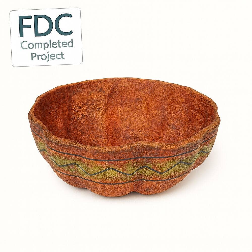 Factory Direct Craft - Vente Papier mâché - Bol en papier mâché citrouille - 2" H x 5" Dia.3