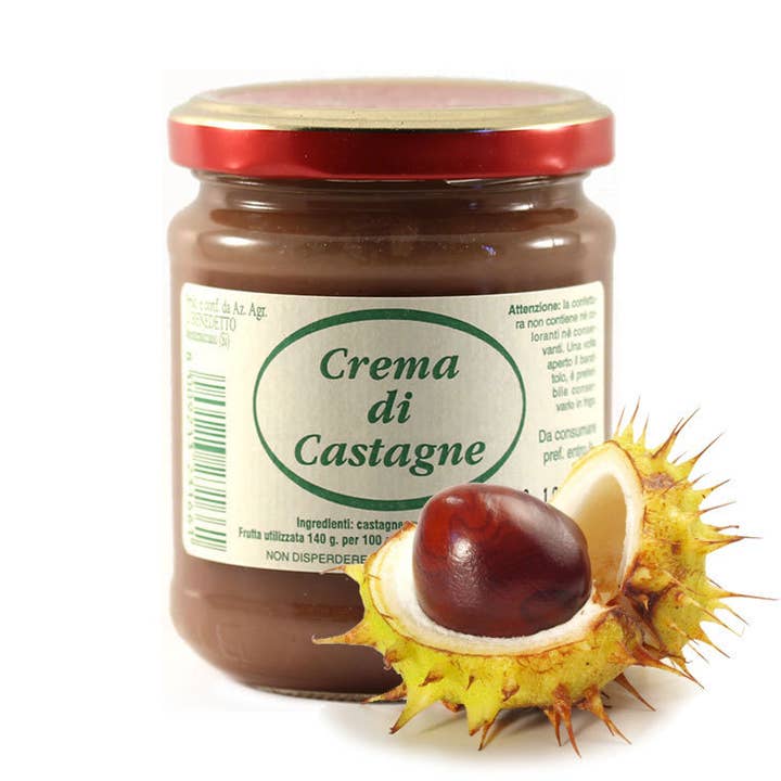 Metina SAS - Vendita all'ingrosso Marmellata/Gelatina - Crema di castagna San Benedetto 1 vasetto 210 grammi