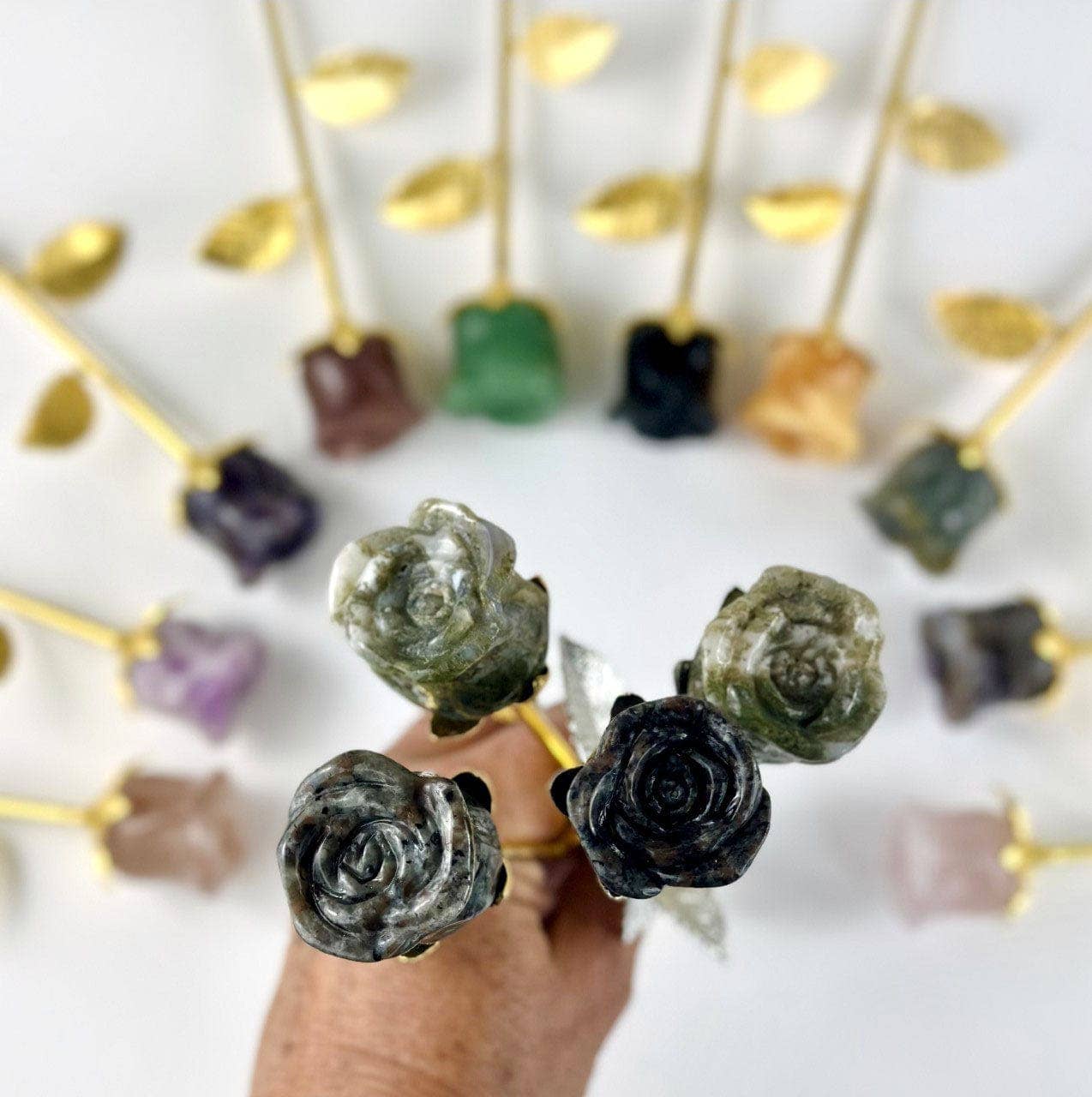 Rock Paradise - Wholesale Spiritual Stone/Crystal - Crystal Rose - Carved Stone -16