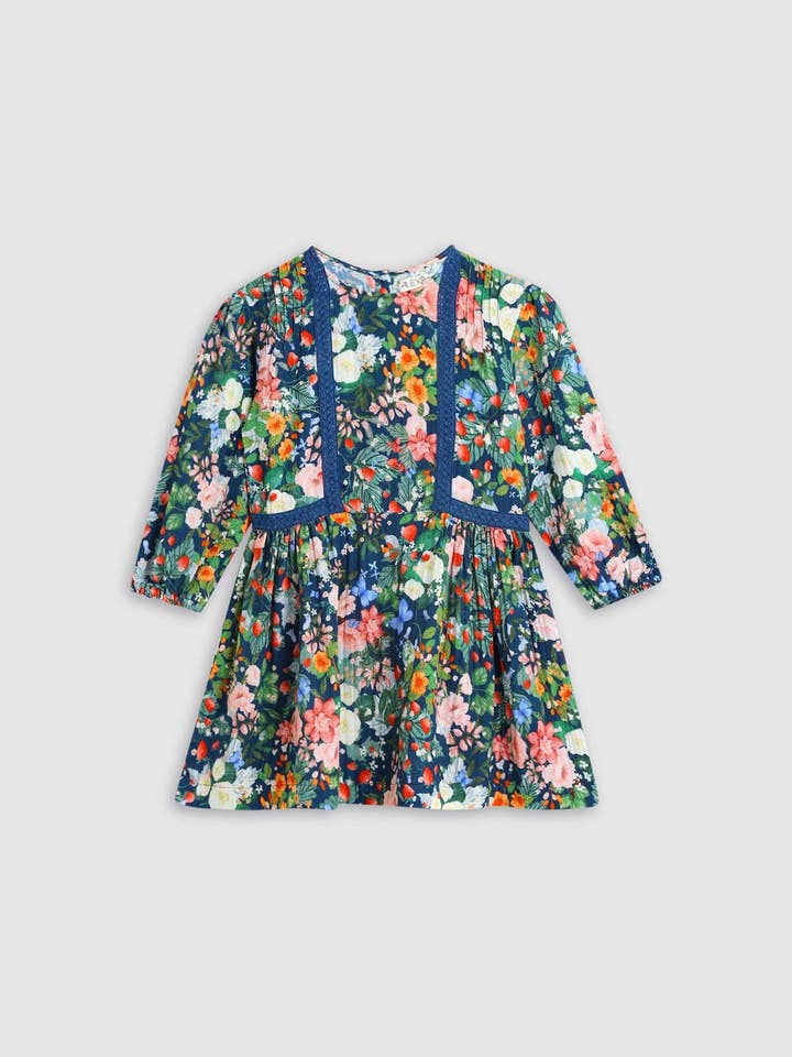 Primrose Kjole - Jordbær Navy for engroshandel hos Alex & Ant