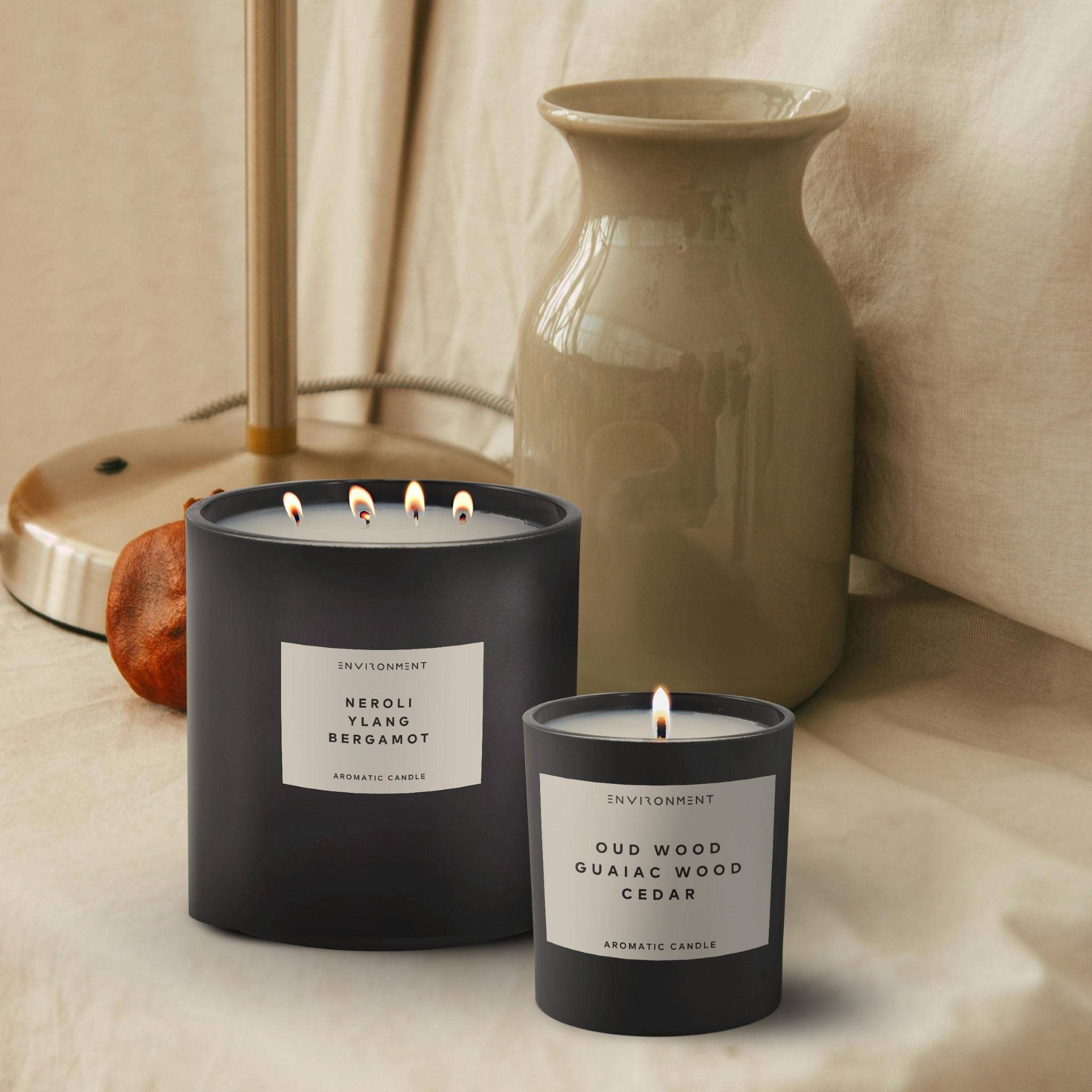 ENVIRONMENT - Wholesale Jar/Filled Candle - 8oz Inspired by Tom Ford® Candle with Lid and Box Oud Wood9