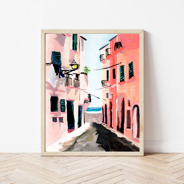 Portofino Art Print for wholesale by Medjool Studio Art Print Shop