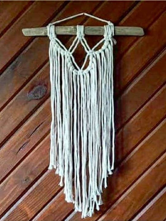Tinkerbell - Mini Macrame Wall Hanging for wholesale by Knotty Boho Designs