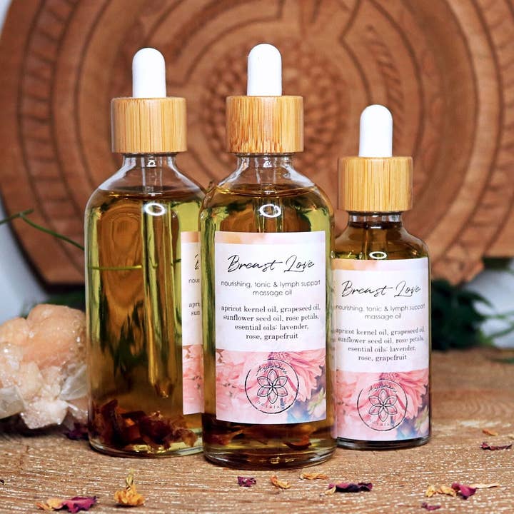 Breast Love Tonic Massage Oil with Essential Oils for wholesale by Ayamani Naturals