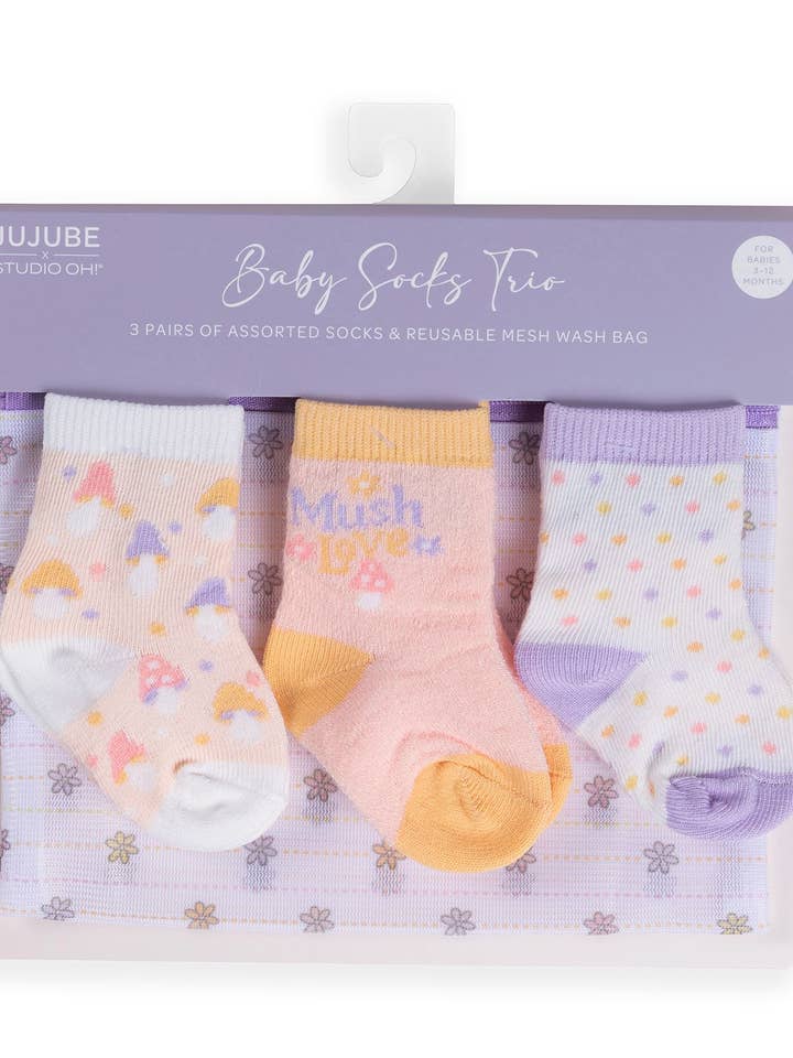 Baby Socks Trio Mushy Love and other Purchase Wholesale jefferies socks. Free Returns & Net 60 Terms on Faire trending on Faire.