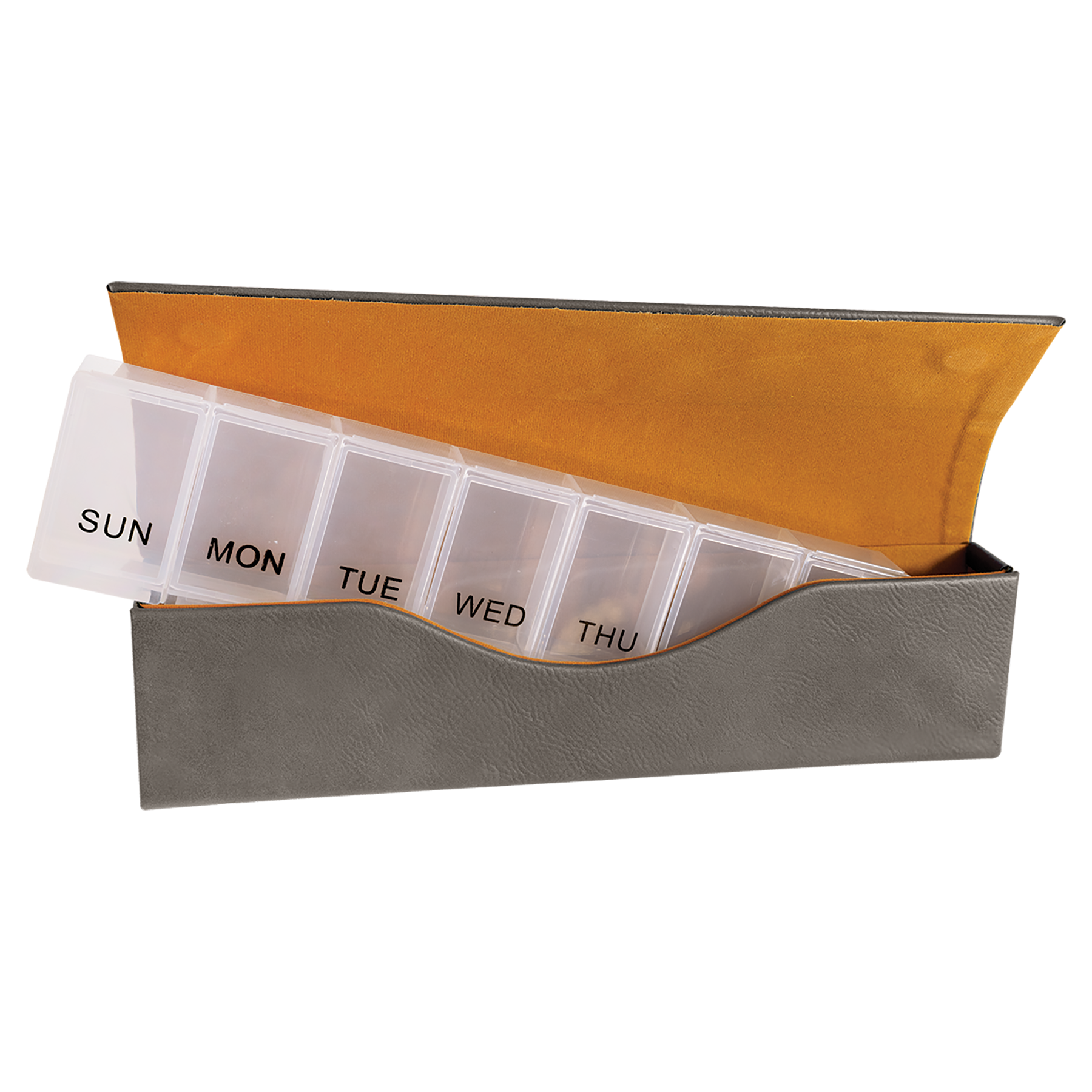 The Rural Home - Wholesale Pill Organizer - Customized 9 3/4" x 2 1/2" Leatherette Pill Box7