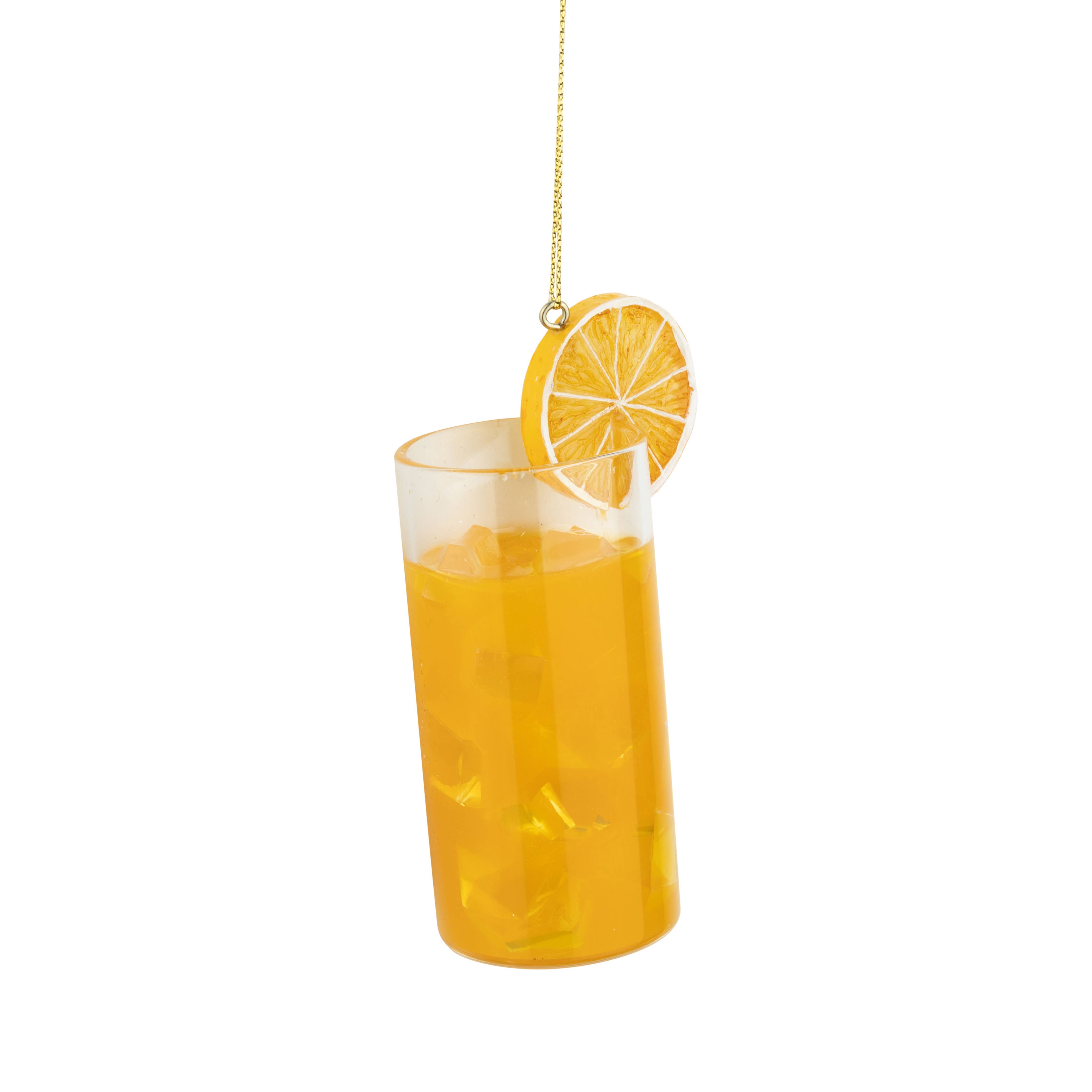 Silver Tree Home & Holiday - Vente Objets de décoration - A17699 : Verre vodka screwdriver décoré d'une tranche d'orange, 3,75 po0
