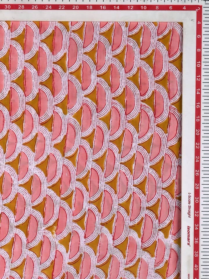 Hand Block Printed Fabrics - Handmade Fabric Yardage, fabric by the yard for wholesale by Jai Texart LLP