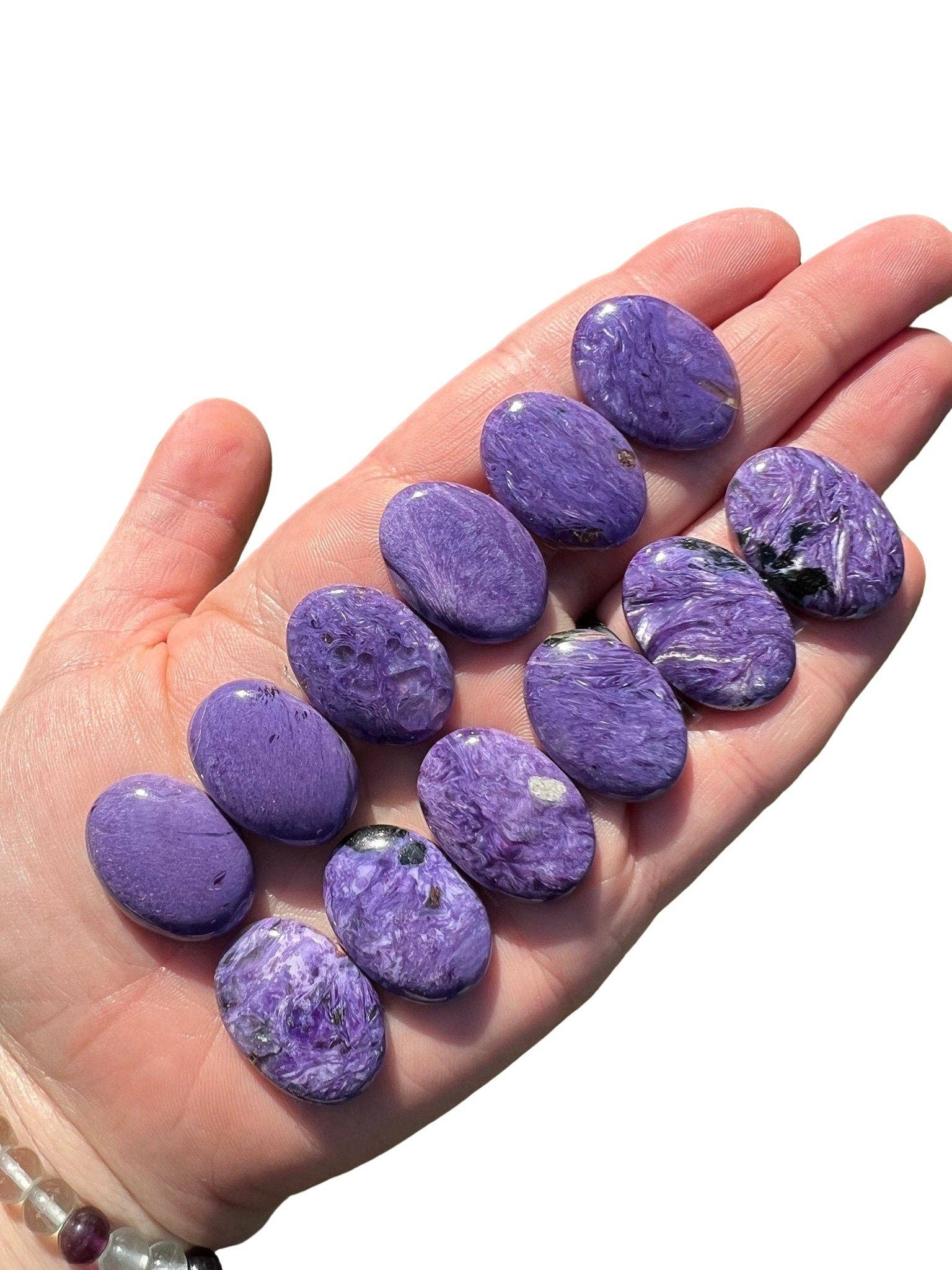New Moon Beginnings - Wholesale Spiritual Stone/Crystal - Charoite Cabochon Oval4