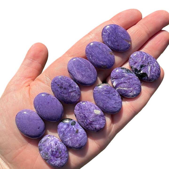 New Moon Beginnings - Wholesale Spiritual Stone/Crystal - Charoite Cabochon Oval4