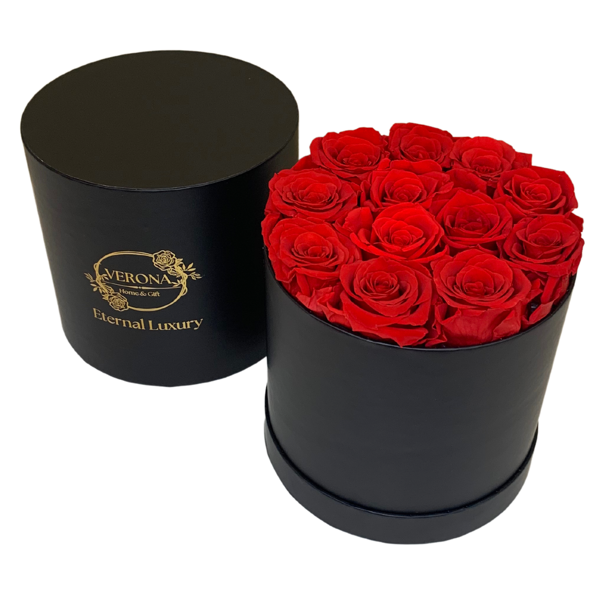 verona home and gift - Wholesale Dried/Pressed Flowers - 12 Real Preserved Roses that Last Forever In Round Box3