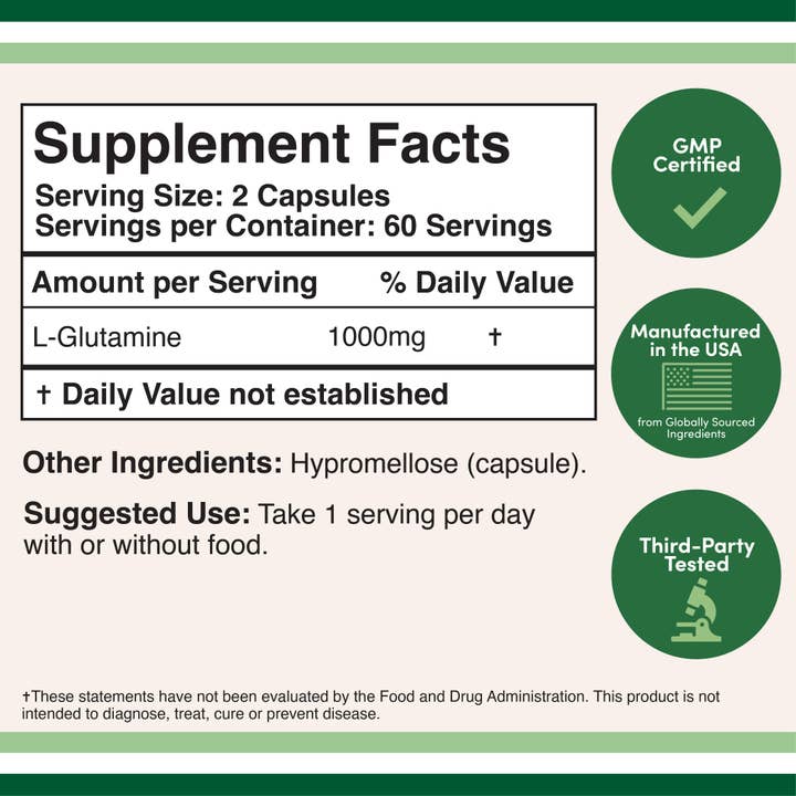 Double Wood Supplements - Wholesale Oral Supplement/Vitamin - L-Glutamine1