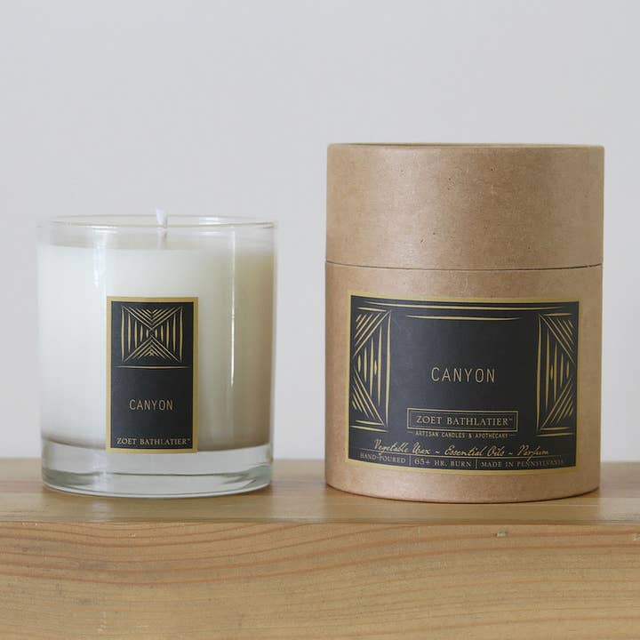 11 oz Black Label Rustic Candle, Canyon for wholesale by Zoet Bathlatier