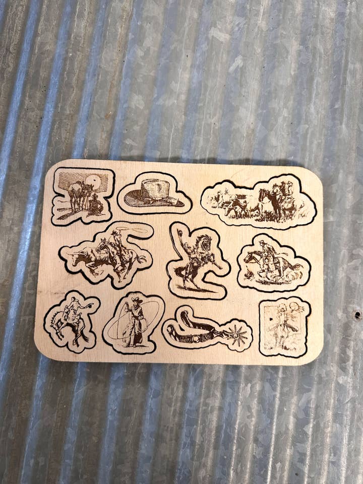 Western Kids Cowboy Puzzle #2 for wholesale by Diamond Horseshoe Trading Co