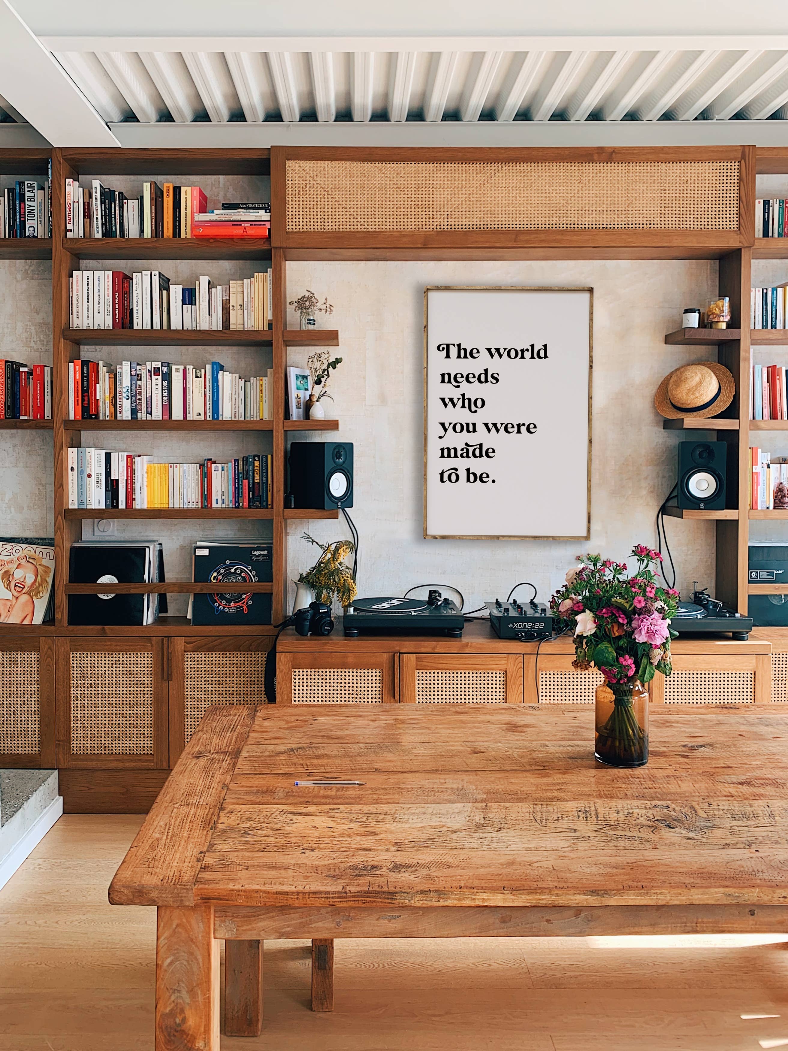 Williamraedesigns - Wholesale Art Print - The World Needs Who You Were Made To Be Framed Print2