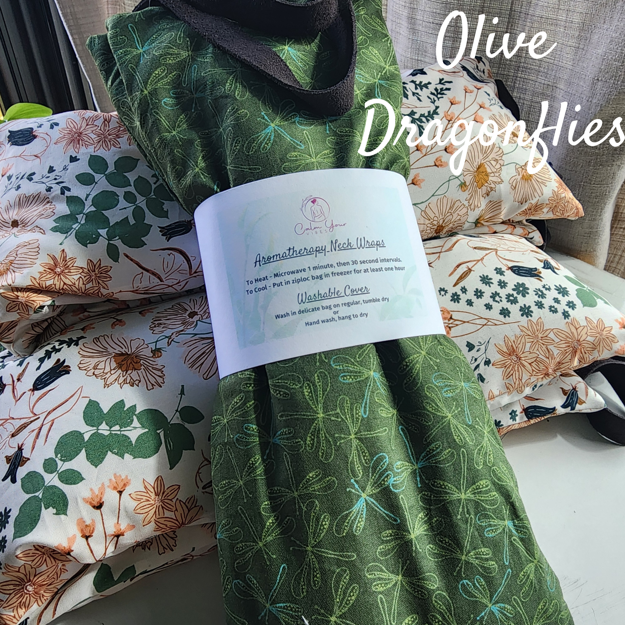 Calm Your Vibes - Wholesale Hot/Cold Compress - Hot & Cold Weighted Neck Wraps w/ Washable Covers1