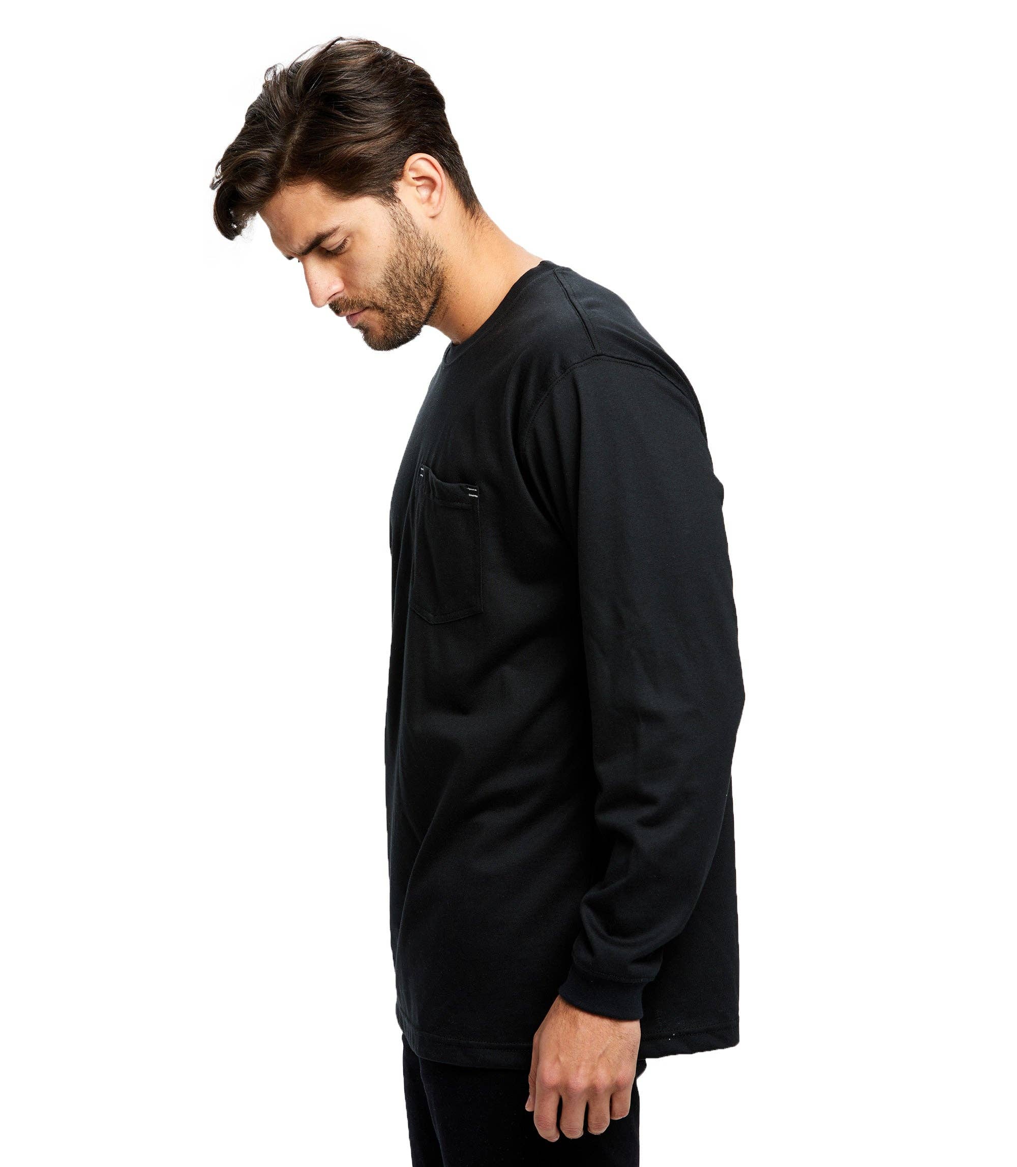 US Blanks - Wholesale T-Shirt - Men's - Men's Long Sleeve Pocket Work Wear - Flame Resistant2
