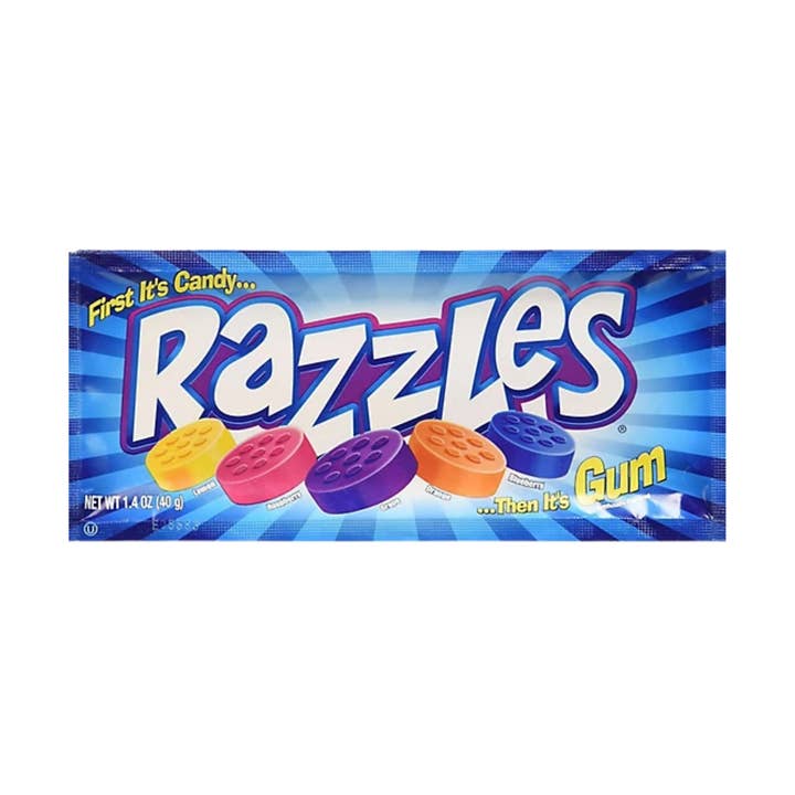 Razzles Original Candy Gum – Saveurs de Fruits Assorties – Pack Économique en Vrac pour la vente par Candy In Bulk