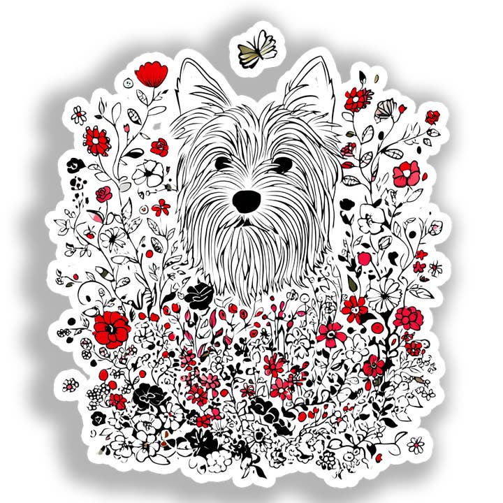 Yorkshire Terrier Dog Decal Sticker # A017189 for wholesale by Yoonek Graphics