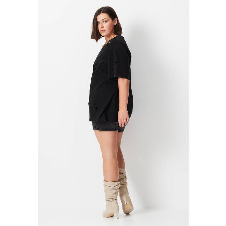 T-shirt Ziggy - Noir vintage pour la vente par 17 Sundays