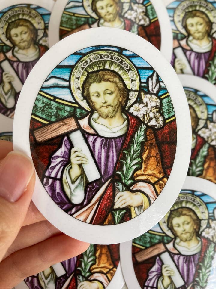 St. Joseph 3" vinyl sticker for wholesale by Bright Greetings