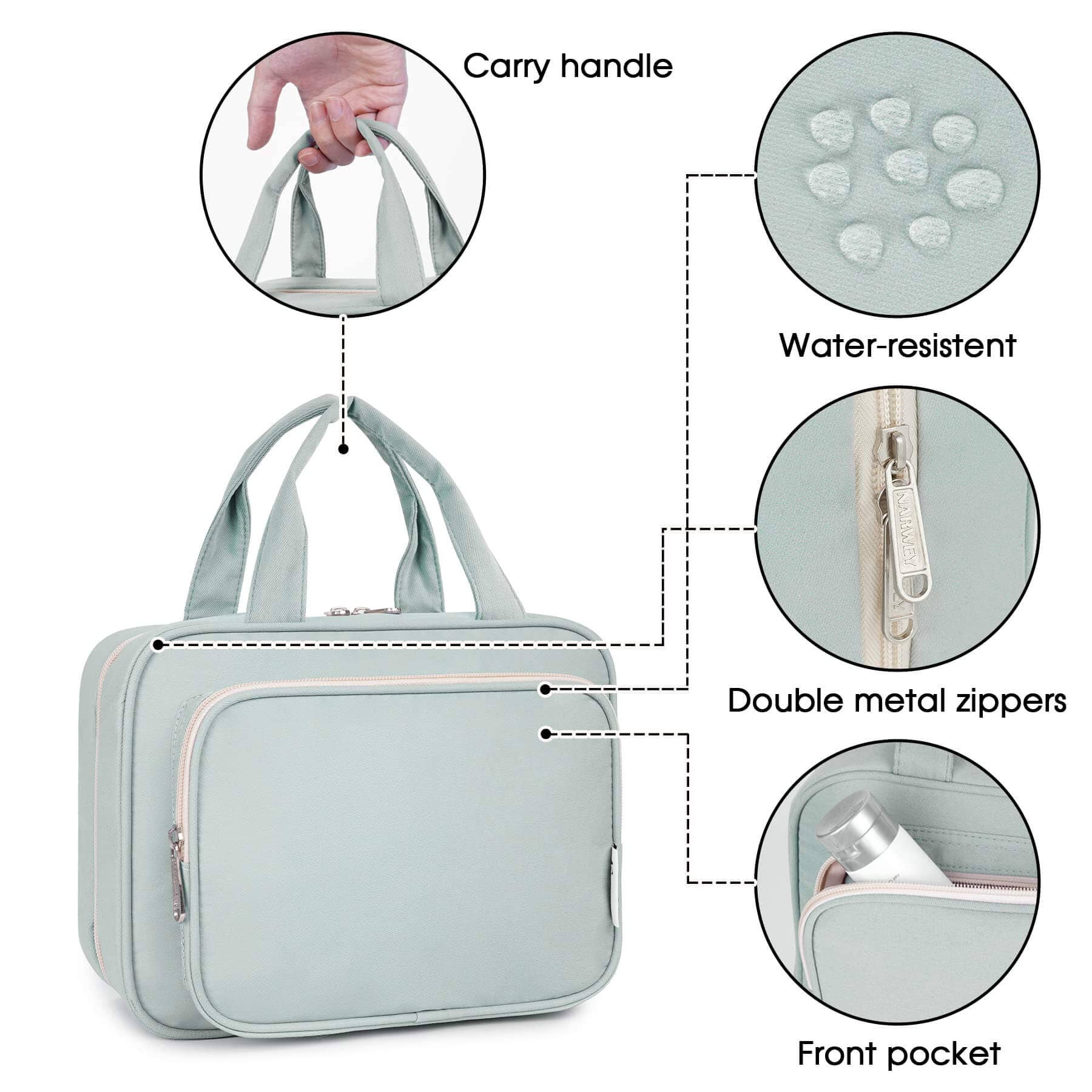 wandf – Großhandel Schmink-/Kosmetiktasche – Hängender Kulturbeutel für Frauen Reise-Make-up-Tasche15