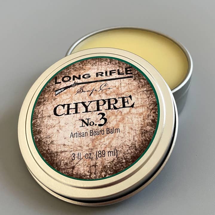 Beard Balm -Chypre No. 3 - Men's Grooming for wholesale by Long Rifle Soap Company