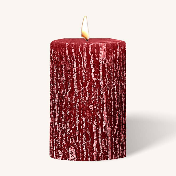 Timberline Pillar Candles - Rubin Red - 2.5" x 3" - 6 Pack for wholesale by Hyoola Candles